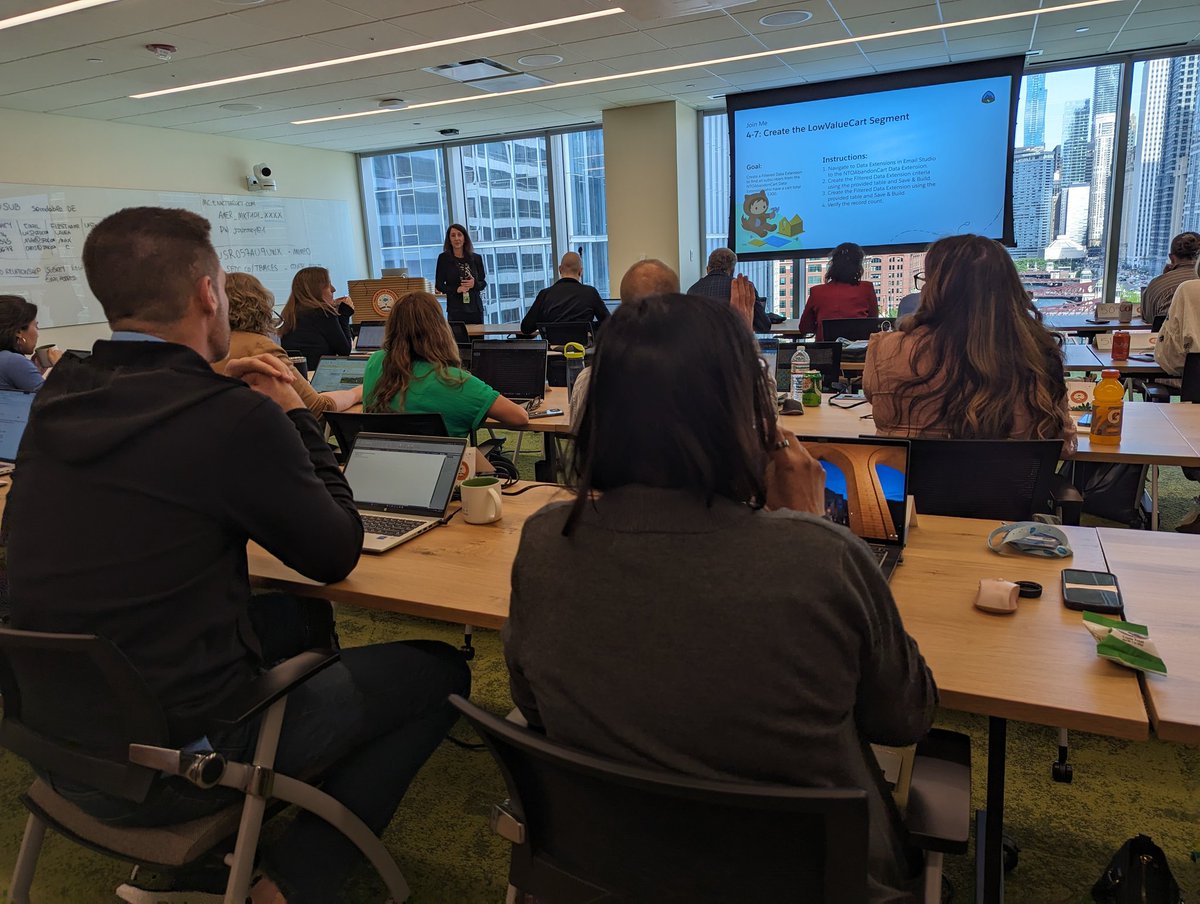 Lots of learning fun in the Email Specialist Connections #TrailblazerBootcamp today!  So many Marketers learning about Data Extensions today.