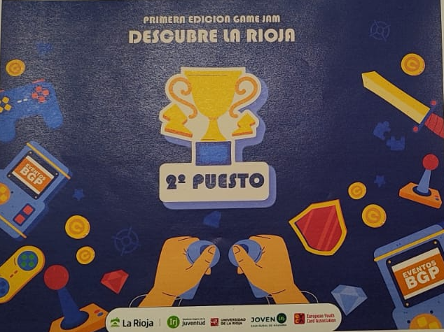 iescomercio's tweet photo. Primera edición #gamejam en la @unirioja El juego Guardianes de la Rioja del equipo PSP del IES Comercio ha quedado segundo. Calentando motores para el Curso de especialización en #videojuegos y #RV del próximo curso.
@fplarioja @educarioja @RiojaDigital @empresa_rioja https://t.co/uJ1DmbZ7pB