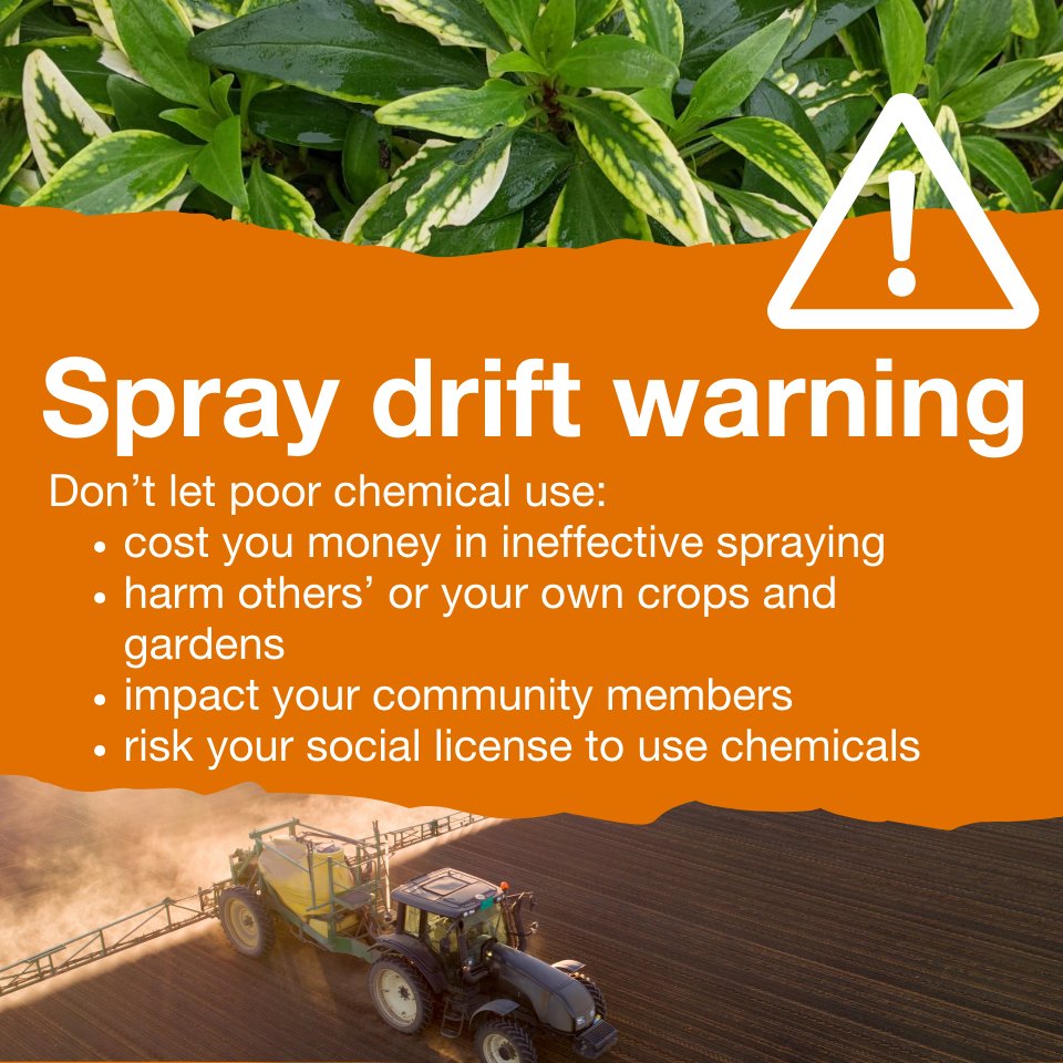 With the sowing period here, it’s crucial that all producers conduct spray operations safely. 

Before doing any chemical spraying, read your chosen product’s instructions on the label and follow these general guidelines - ow.ly/9GWG50RF6BZ