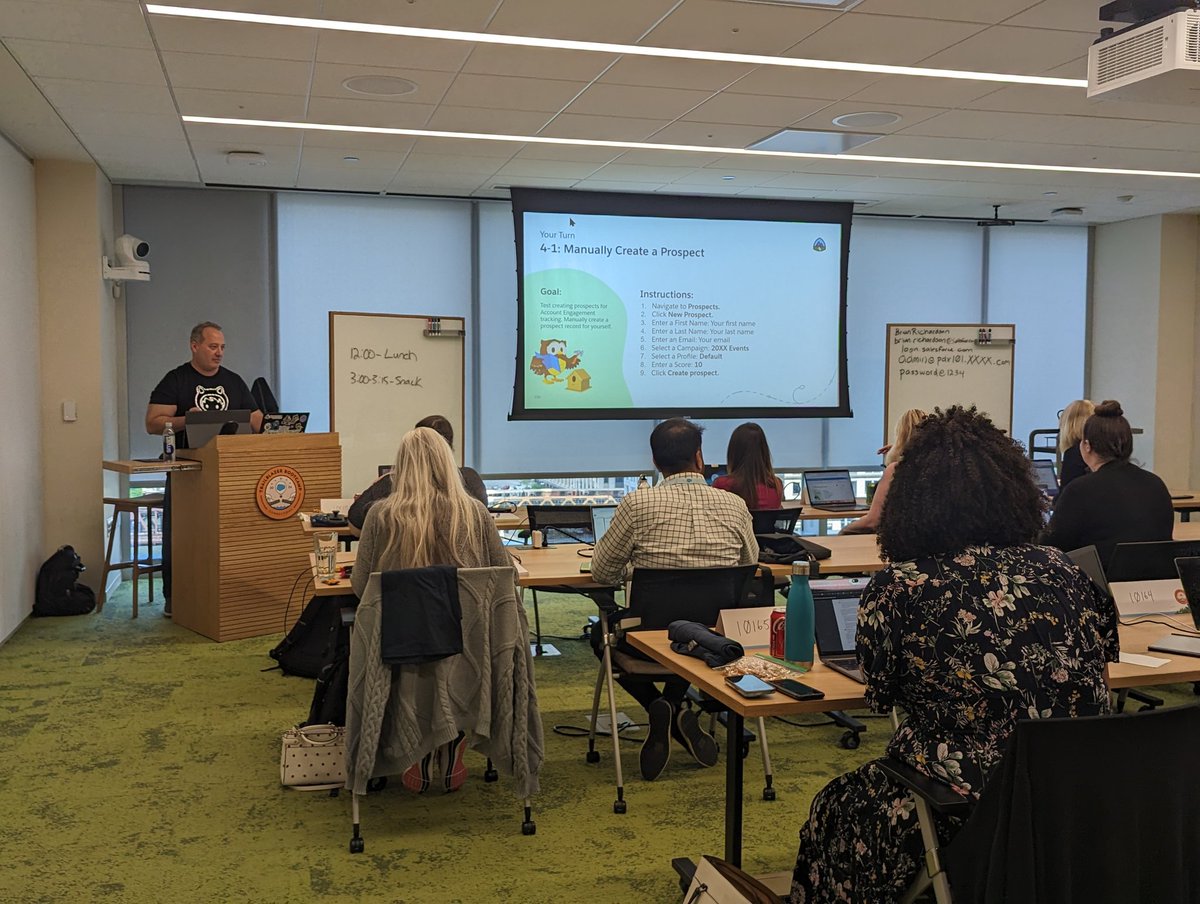 Who is ready to learn about Prospects?  Check out these Marketers taking it all in with <a href="/B__Richardson/">Brian Richardson</a> at our Connections #TrailblazerBootcamp!