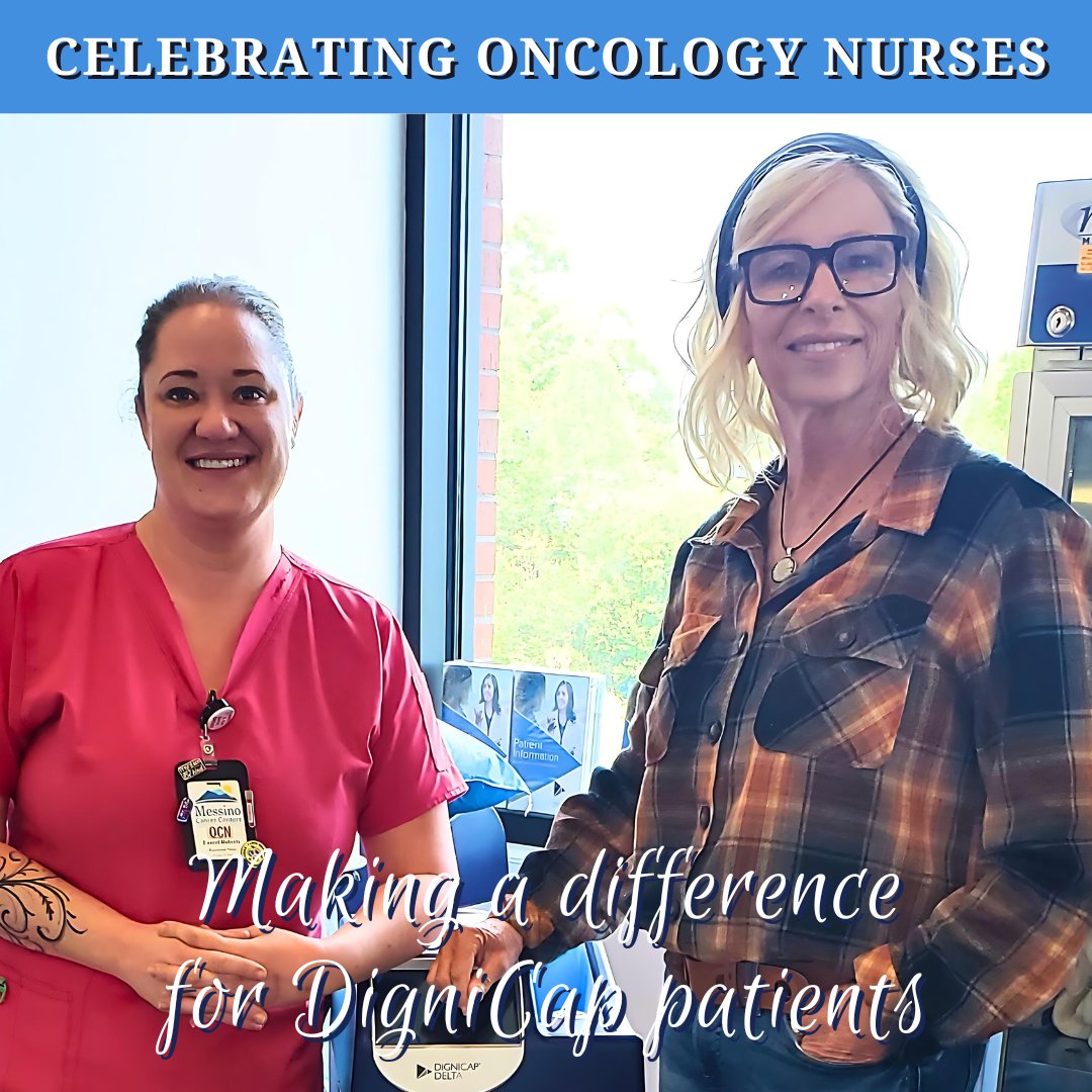 Celebrating Oncology Nurses – Laurel from Messino #Cancer Centers –“Laurel is a kind and compassionate nurse. It's nice to be in the care of a well-trained, knowledgeable nurse who believes in #DigniCap.”  -Cathy
#oncologynursingmonth #scalpcooling #chemo #breastcancer #dignitana