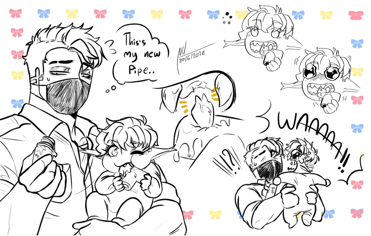 Corl is golden teeth
His teeth had been sharp since he was a baby.
As a result, none of the baby toys were durable enough to withstand his biting.

#สีที่ล่มสลายของผู้ชนะที่พ่ายแพ้ 
#Br0kenColorsOC #Br0kenColors