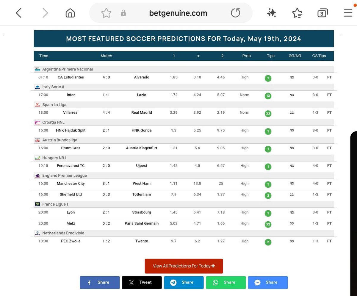 Major soccer league is on the break. But betgenuine.com is there everyday to assist you with your accurate football predictions & betting tips 🔥🔥