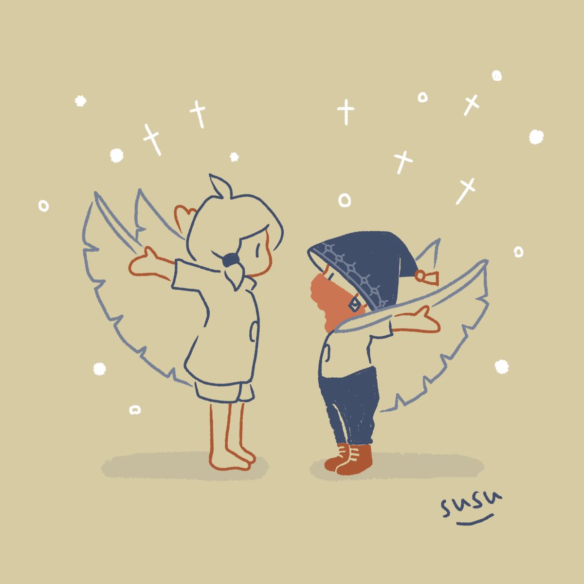 また週末に #skyイラスト #thatskygame