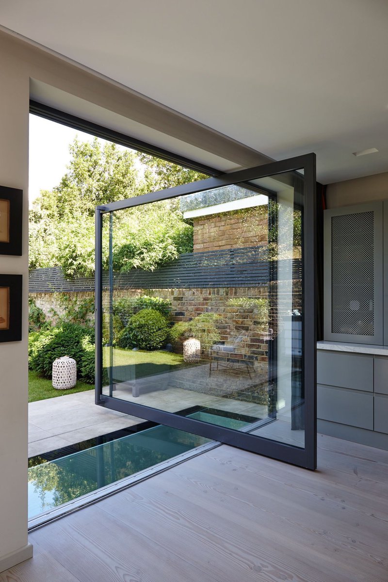 The concept of pivot doors are so beautiful