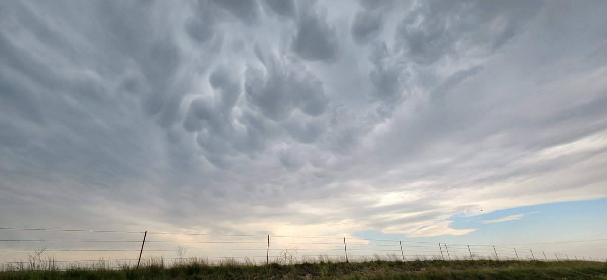 Watching storms develop South of Higgins, TX
