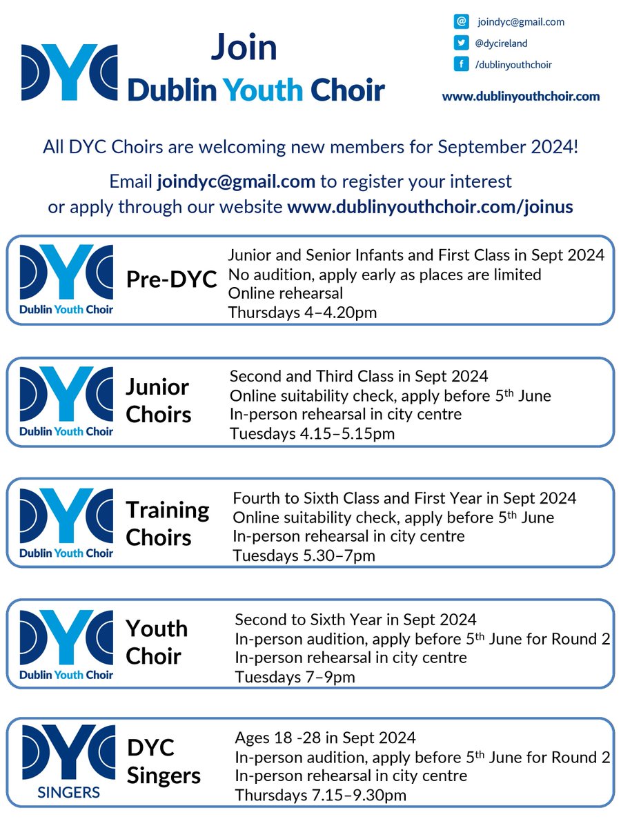 Get in touch if you are hard-working, committed and ready to be part of something that will change your life! For our Tuesday night choirs, don't worry if you don't have any previous music education/training - if you turn up, we can help you do the rest!