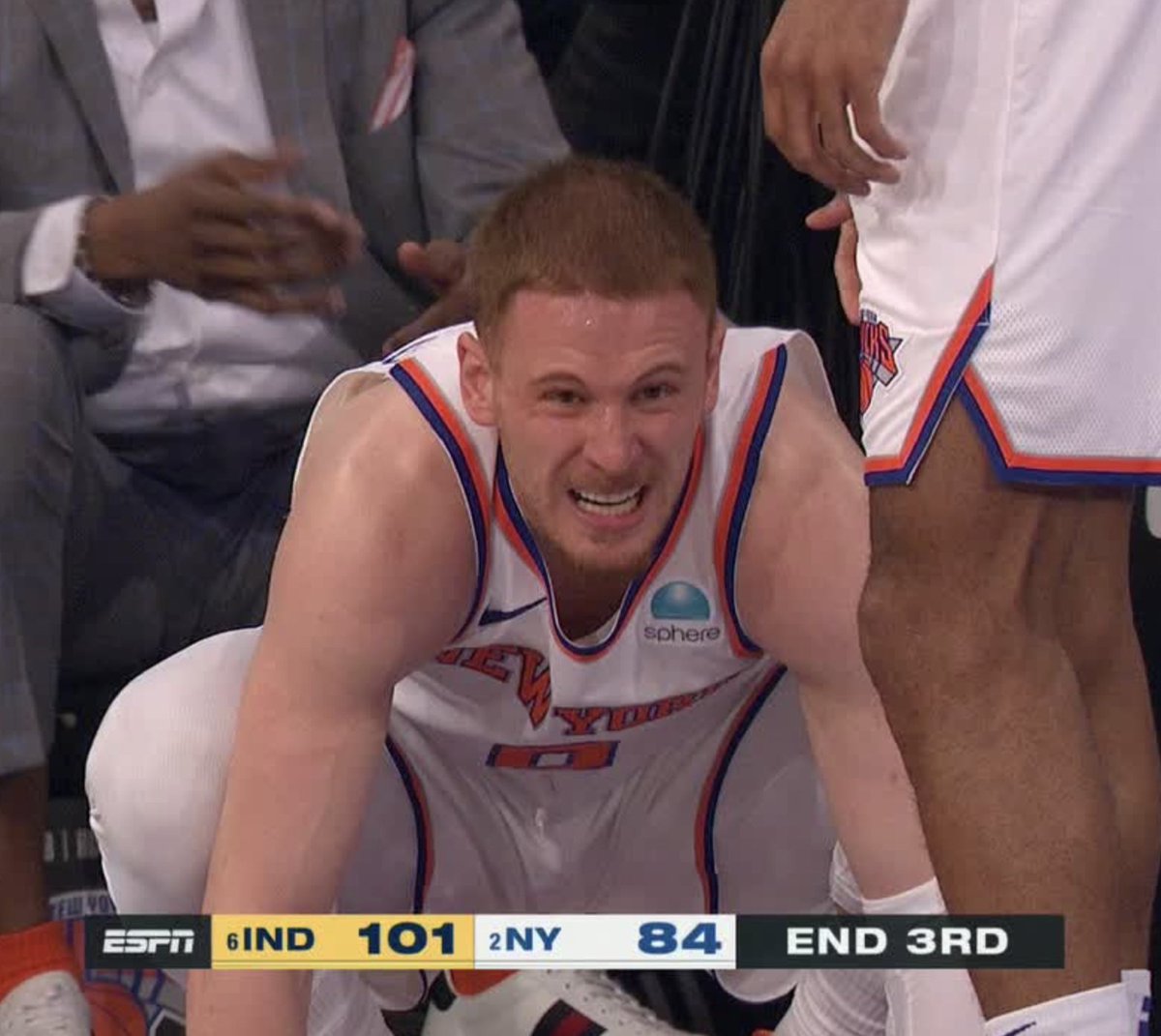 The Knicks are down 17 points heading into the fourth quarter 😳
