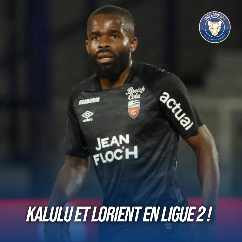 🐆 Kalulu et Lorient relégués ! Malgré une soirée de folie ce soir contre Clermont ( Victoire 5-0), le FC Lorient jouera en L2 l’année prochaine. Monté à la 54e minute, Gedeon Kalulu a contribué au quatrième but des siens. Son club clôt la saison à la 17e place de Ligue