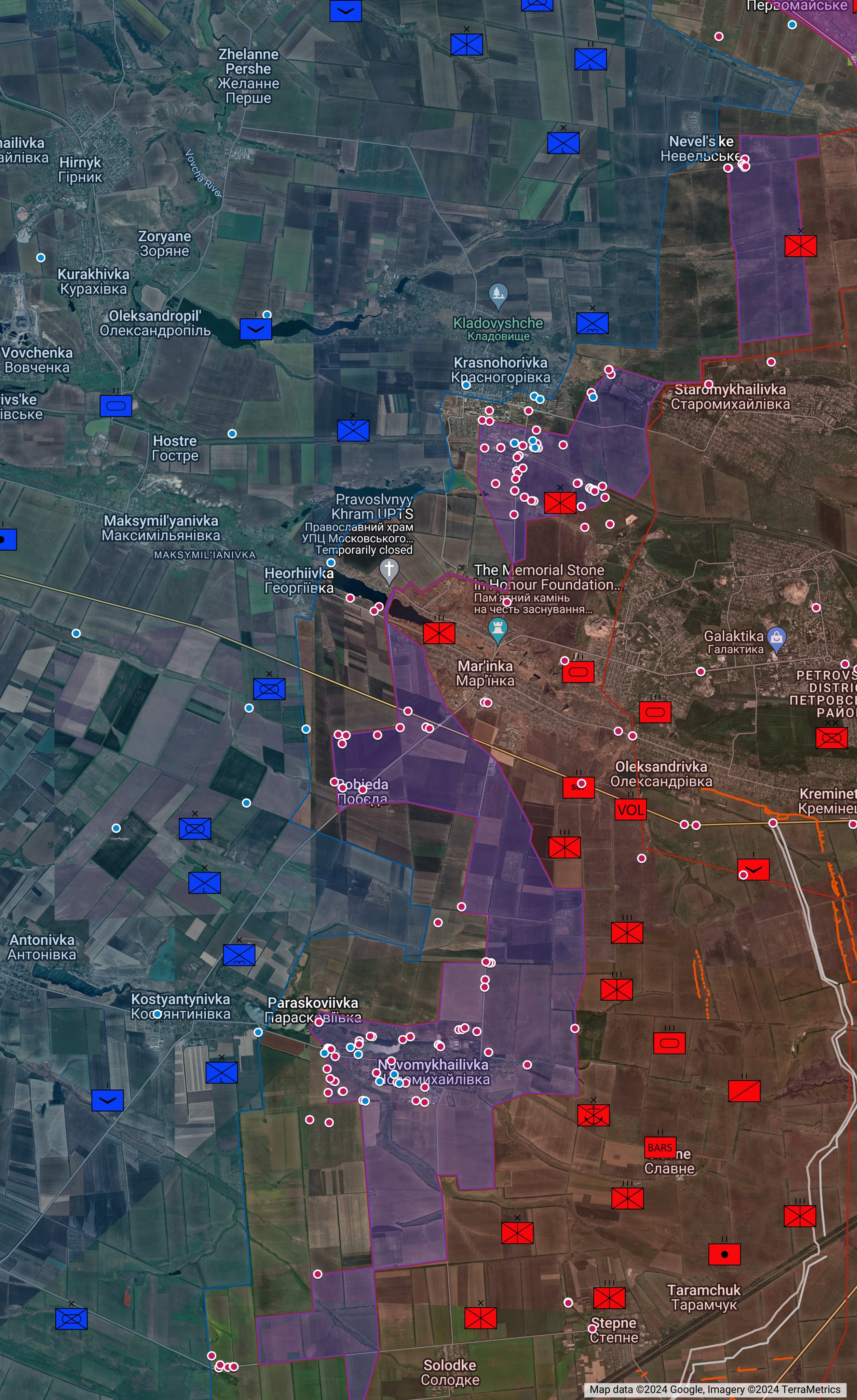 Marinka direction as of 19th May 2024