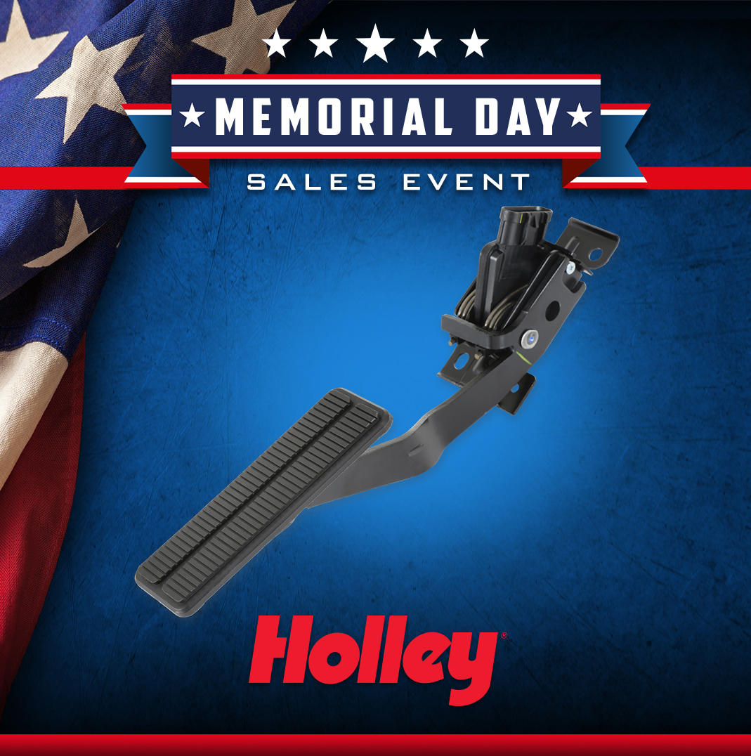 Day 5 of The Holley Memorial Day Sales Event! Today's feature is our Holley Drive By Wire Pedal Assembly (P/N 145-160). See all products on sale here: holley-social.com/HolleySaleTwit… #Holley #HolleyEFI #WinWithHolley #HolleyEquipped #HolleyMDWSale24