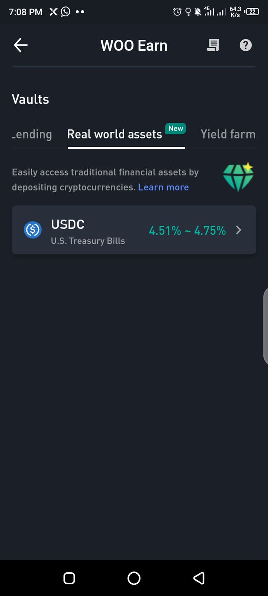 You can earn yield on real asset with $USDC #RWA vaults. These vaults are backed by safe U.S. Treasury Bills