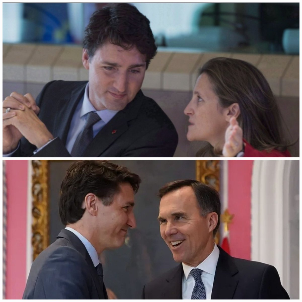 therealmrbench's tweet photo. You have 15 seconds to privately tell Trudeau anything. 
What would you whisper to him? https://t.co/WcJwf3GuWC
