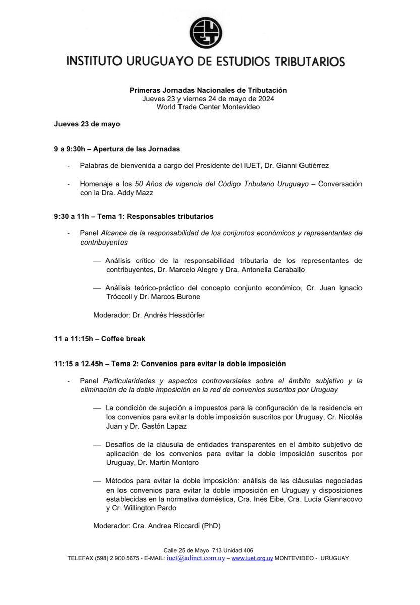Instituto Uruguayo de Estudios Tributarios tweet media