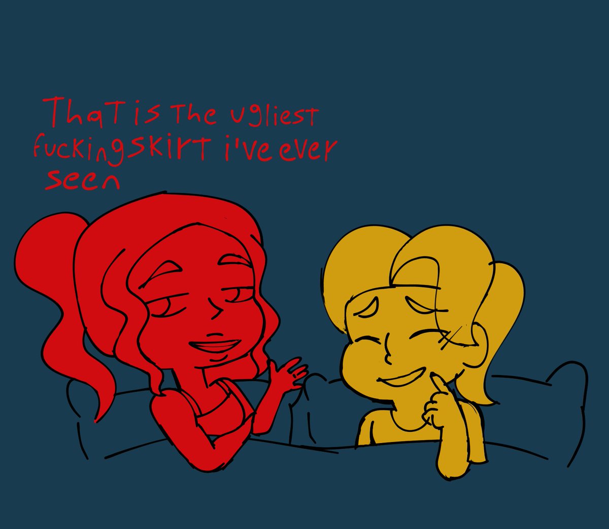 Liluxyan's tweet photo. Ibis paint finally let me finish this LETS GOOO

Domestic Rigrett seeing a movie (it's mean girls, they saw it hundreds of time but they never get bored)

#disventurecamp #disventurecampallstars #dctwt #Rigrett https://t.co/gbA6sESt7E