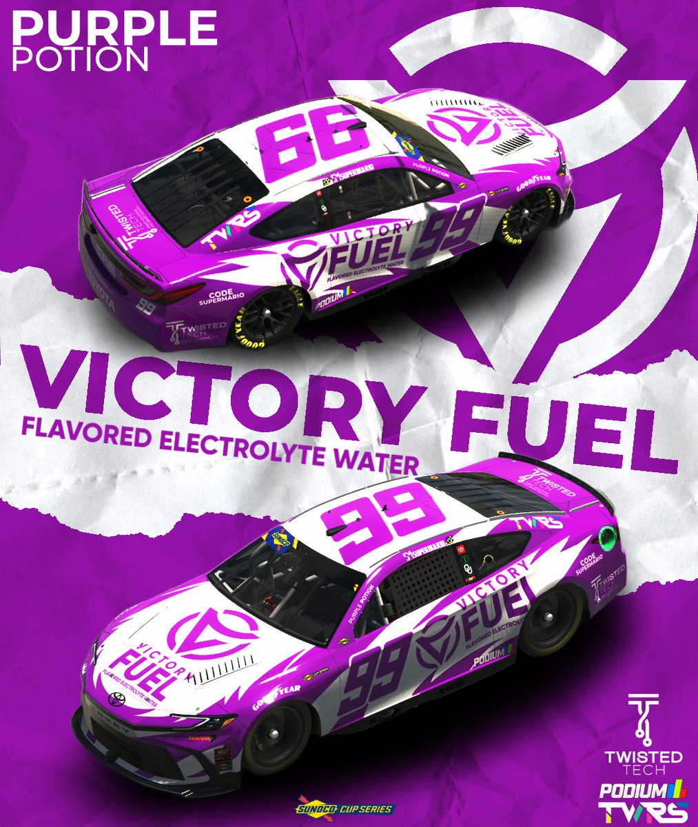 RACEDAY Just got out of a 24 hour race but now we're back in the states for the @sunococupseries Allstar Race! With this, decided to debut a new @Drink_Victory scheme with Purple Potion! Tune in on KBueno Racing Network!!! @TwistedTechIT @PodiumeSports @TeamWatsonRacin