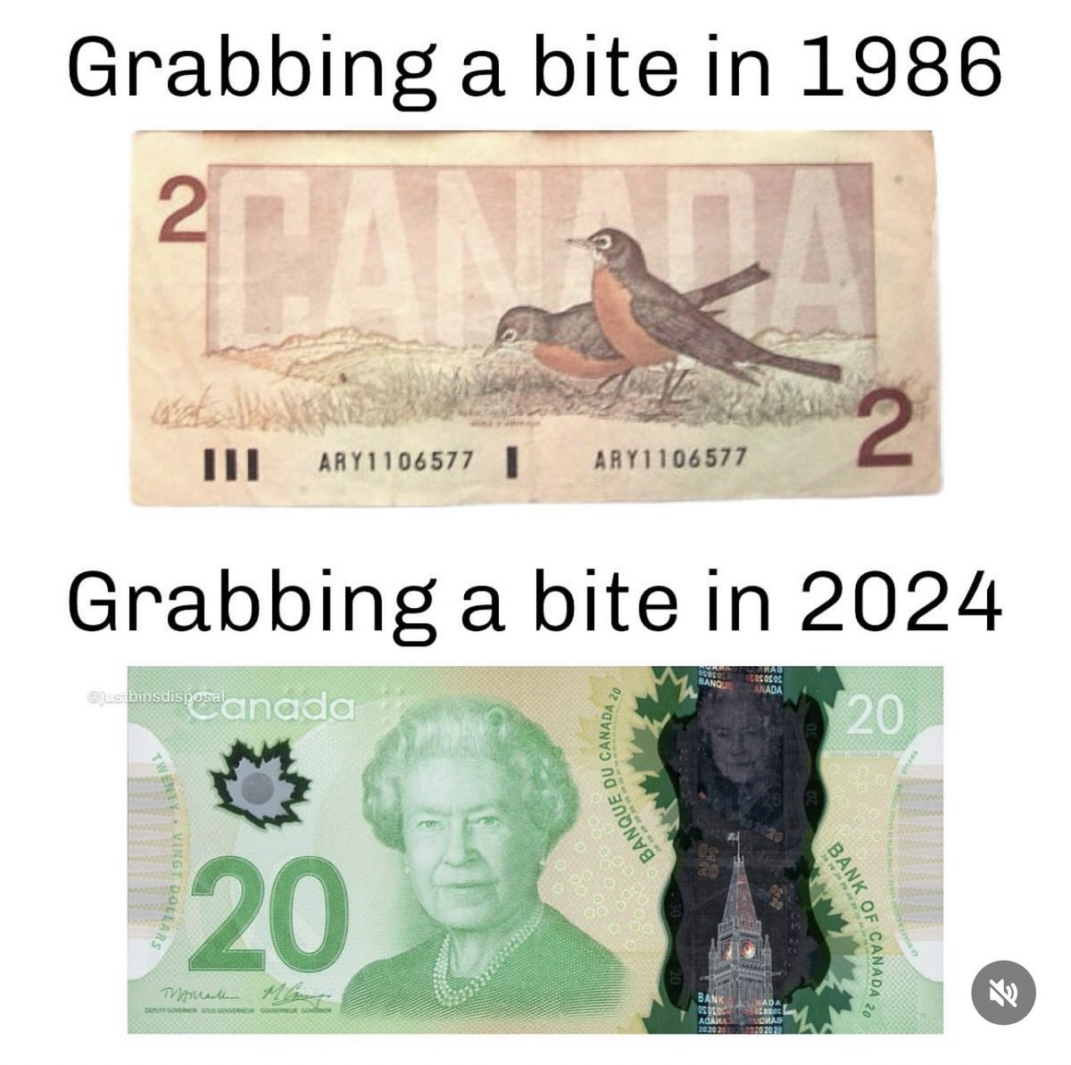 Canada is gonna have to bring back the $1000 bill at this rate