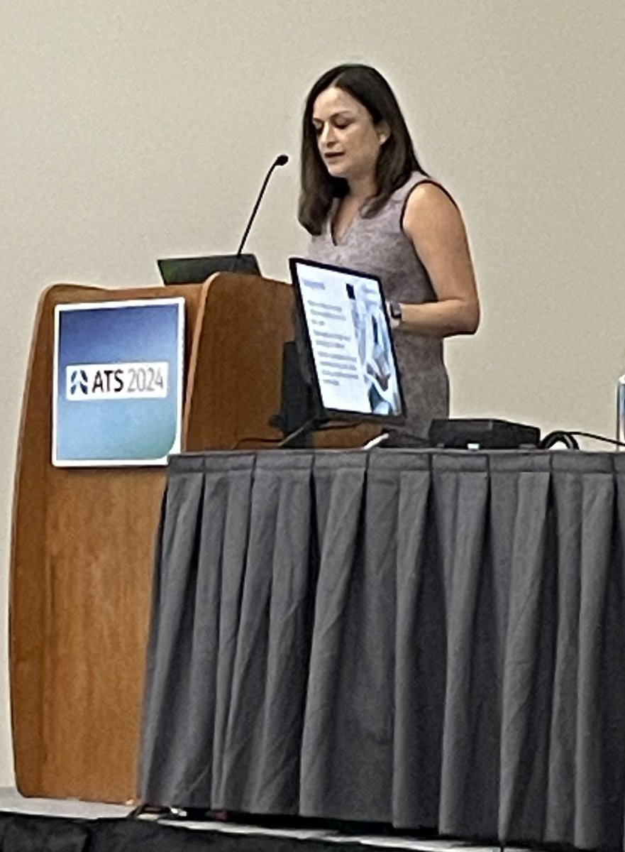 Proud of @LFerranteMD who is sharing her work about caring for older adults -Acute Care for Elders Model (ACES)-addressing hearing impairment, occupational therapy, medication deprescribing @YalePCCSM @ATSCritCare #ATS2024