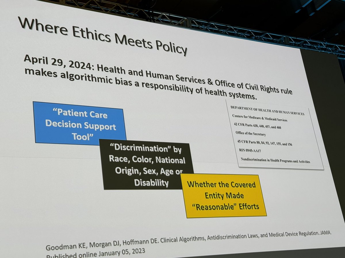 Michelle Ng Gong (@michellenggong) on Twitter photo Now it is our ethical responsibility and duty to systematically evaluate our clinical decision support tools for bias and discrimination #ATS2024 Now it is our ethical responsibility and duty to systematically evaluate our clinical decision support tools for bias and discrimination #ATS2024