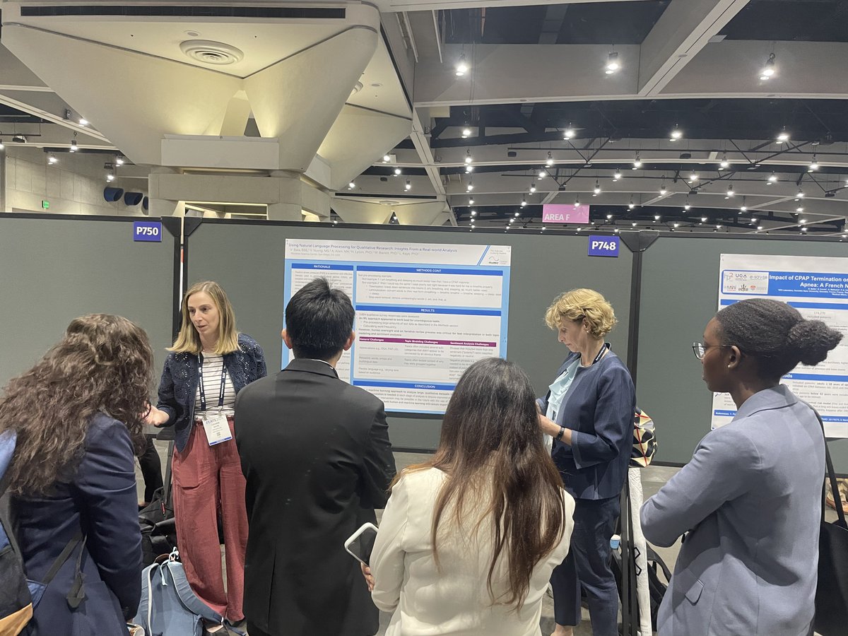 #ResMed Director of Behavioral Research & Digital Insights, Leanne Kaye presenting 'Using Natural Language Processing for Qualitative Research' abstract during #ATS2024.