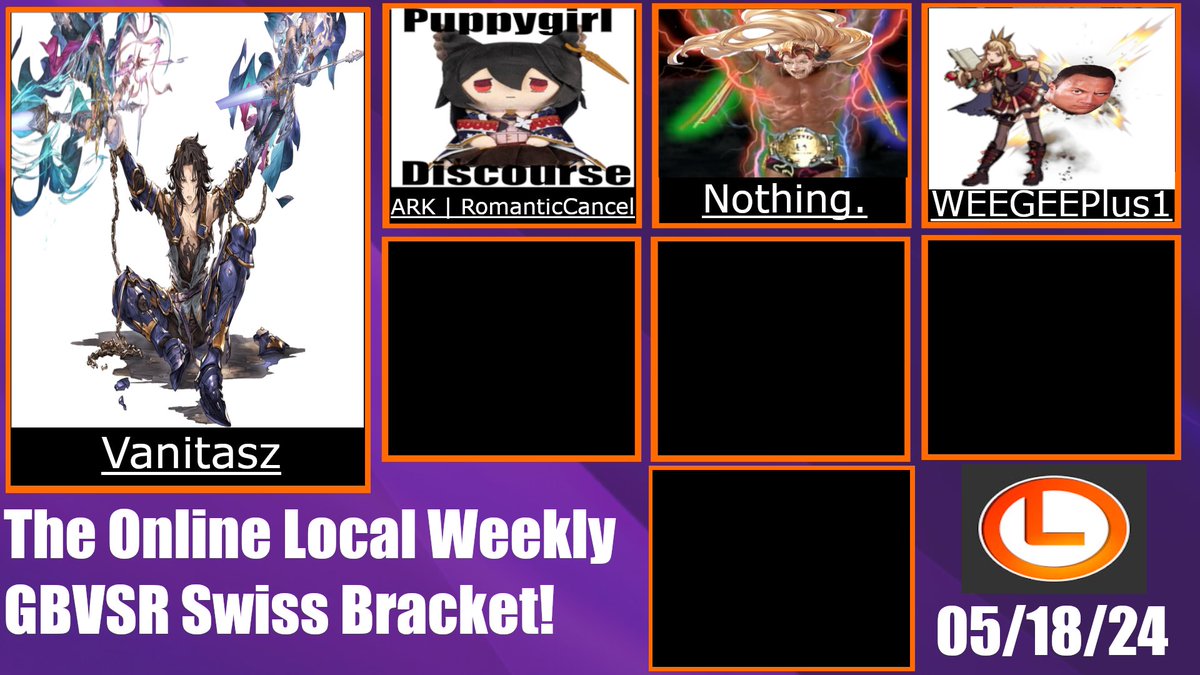 WHO KNEW A LITTLE TOP 4 COULD BE PACKED WITH SUCH SURPRISES & ACTION!! CONGRATS TO OUR COMPETITORS FOR OUR GBVSR SWISS BRACKET! @_Vanitasz @RomanticCancell NOTHING. WEEGEEPLUS1