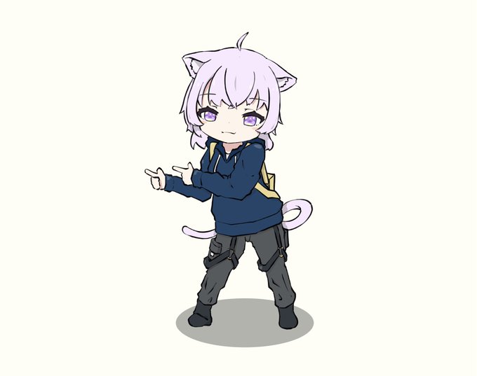 「猫娘 紫髪」のTwitter画像/イラスト(新着)