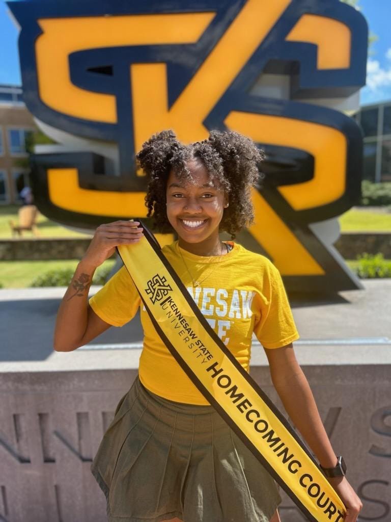 NewswithBridget's tweet image. Family identifies the student killed at the Kennesaw State shooting yesterday at Alasia Franklin. I’m told by friends, she was heavily involved in student government and had a bright future ahead. @ATLNewsFirst Photo is courtesy of family: