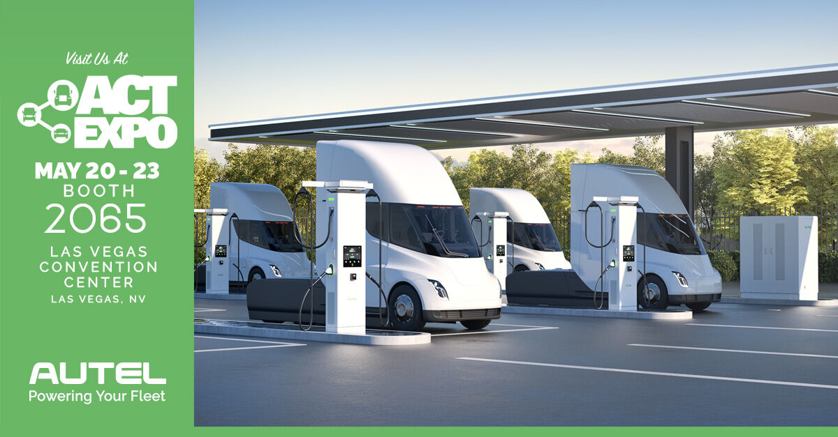 #AutelEnergy Booth 2065 at #ACTexpo24
ACT Expo is the largest advanced commercial vehicle technology show in the country and we're excited to be returning to showcase our state-of-the-art EV charging solutions! Stop by!
#EVfleetchargingsolutions #EVchargers