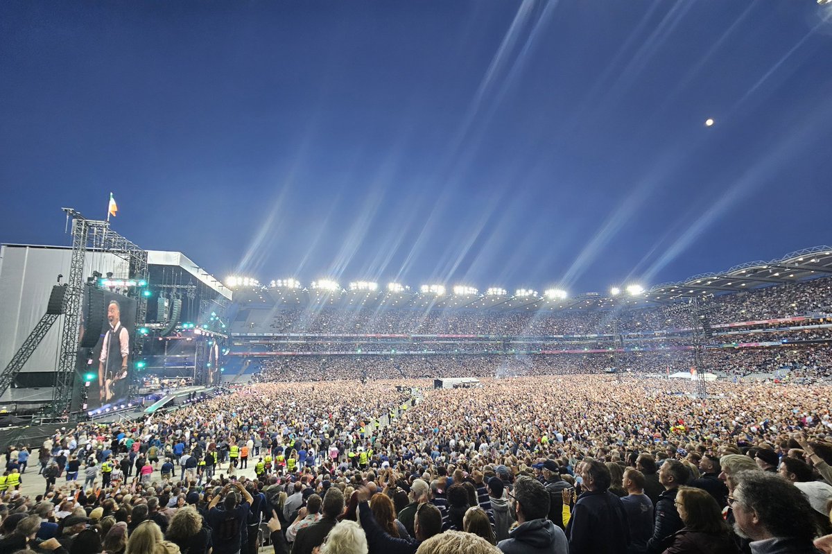 Bruce Springsteen in Croker. What a show.