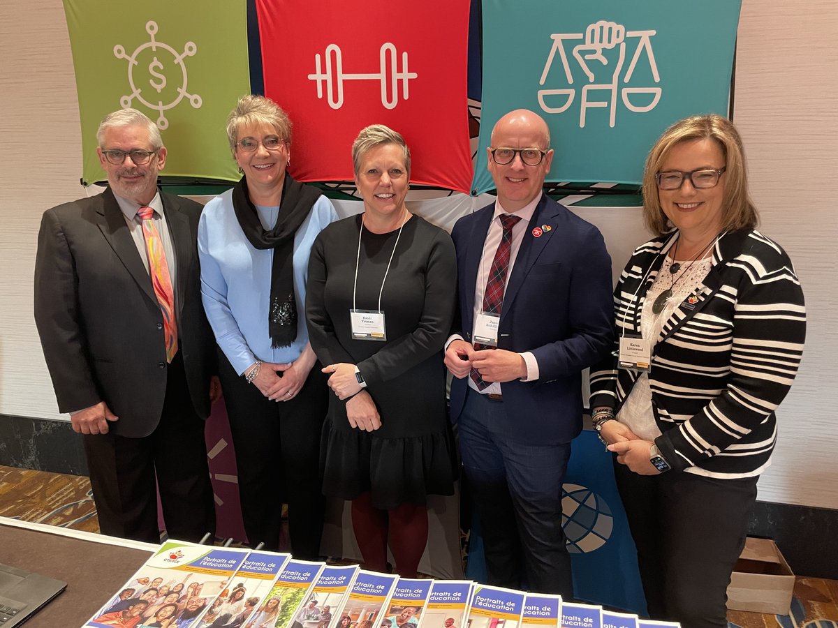 Thank you for having us at @albertateachers #ARA2024 this weekend From left to right: Dennis Theobald @albertateachers Executive Secretary Anne Vinet-Roy @aefopresidence Heidi Yetman @CTFFCEpresident Jason Schilling @schill_dawg President Karen Littlewood @karenosstf President