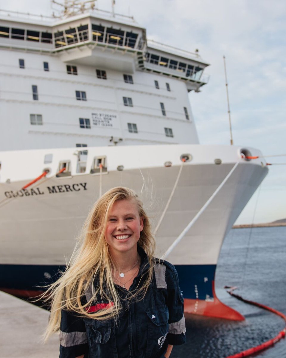 🎉 Celebrating International Women in Maritime Day! 🚢⚓️
Saluting the brave women of Mercy Ships, navigating oceans to heal Africa. Their courage and compassion fuel our mission. 

📣 Let's honour their impact! Share for #WomenInMaritimeDay.
#Volunteer #WomenInSTEM #MercyShips