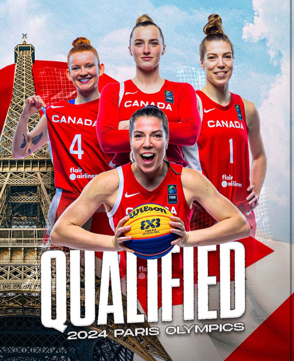 HISTORY MADE 🚨 Canada’s 1st 3x3 team to EVER qualify for the Olympic Games includes 3 Utah alums! Congrats 🎉 Michelle Plouffe, Paige Crozon and Kim (Smith) Gaucher! Next stop: 📍 PARIS!! #GoUtes