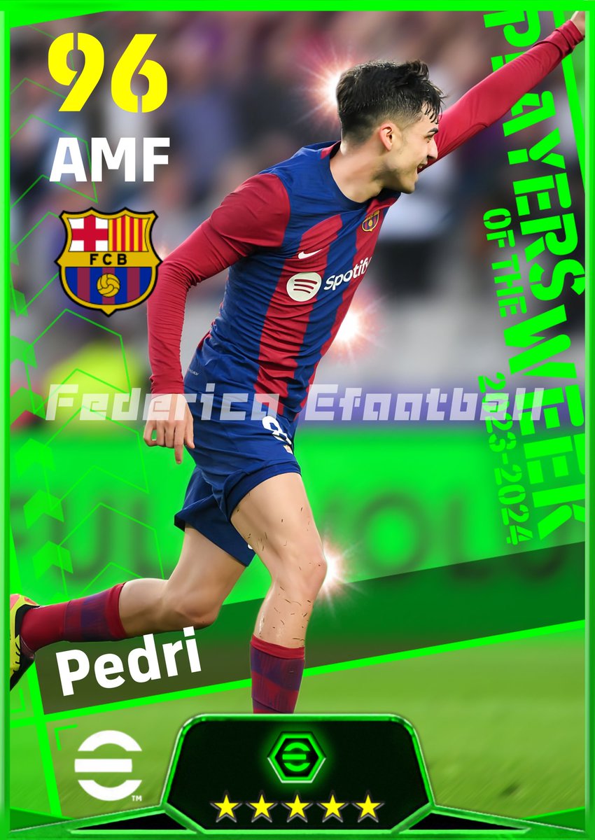 POTW Pedri
#efootball #efootball2024 #efootball2024Mobile #efootball