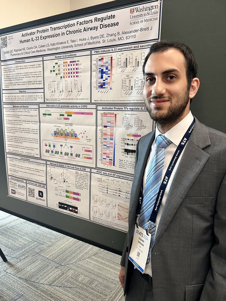 Jen A-Brett (@jablab3) on Twitter photo Proud to see mentees <a href="/Ghandi_Hassan_/">Ghandi Hassan</a> present his poster to a *packed house* at #ATS2024! <a href="/atscommunity/">American Thoracic Society (ATS)</a> @WUSTLPCCM @WUDeptMedicine <a href="/wustlcrm/">WashU Center of Reg Med</a> <a href="/AstraZenecaUS/">AstraZenecaUS</a> <a href="/genentech/">Genentech</a> Proud to see mentees <a href="/Ghandi_Hassan_/">Ghandi Hassan</a> present his poster to a *packed house* at #ATS2024! <a href="/atscommunity/">American Thoracic Society (ATS)</a> @WUSTLPCCM @WUDeptMedicine <a href="/wustlcrm/">WashU Center of Reg Med</a> <a href="/AstraZenecaUS/">AstraZenecaUS</a> <a href="/genentech/">Genentech</a>