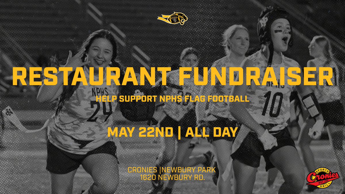 This week! Come get some food @originalcronies and help support NPHS Flag Football!