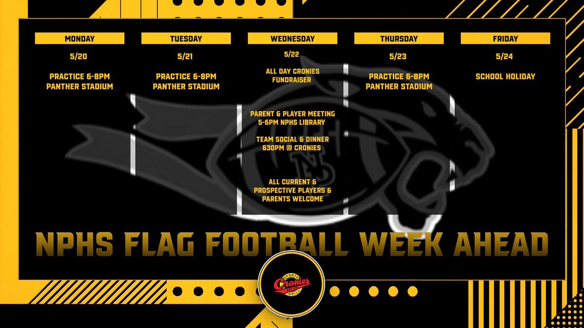 NPHS Flag Football 5/20-5/24