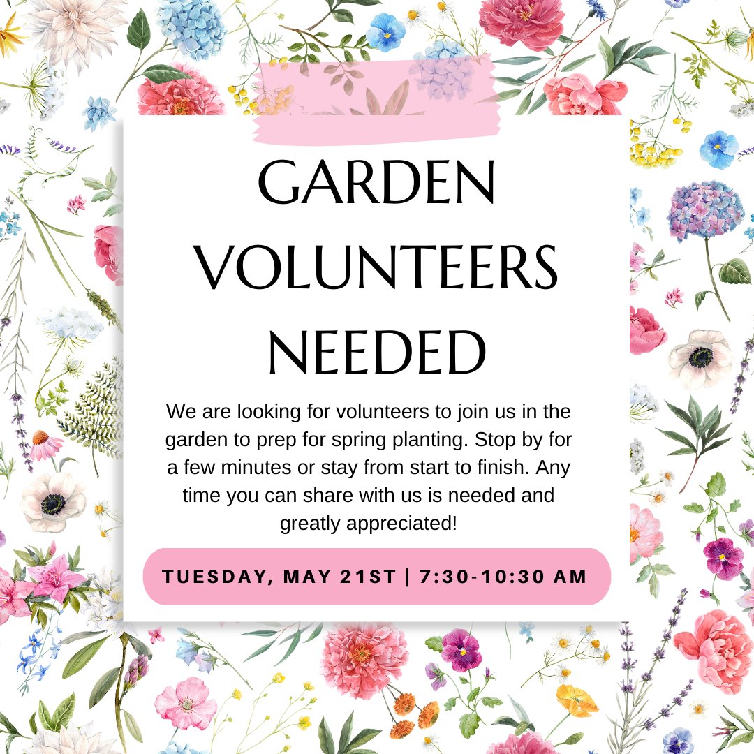 Join us this Tuesday morning in the Westside garden for our final garden clean out of the year. 7:30-10:30, come and go, and no green thumb required! Bring your coffee and come meet new friends!