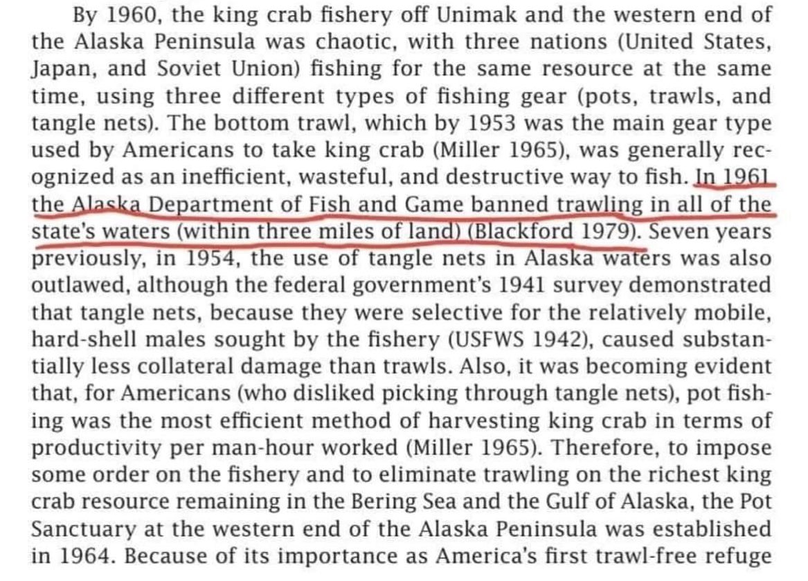 Alaska banned bottom trawling, why won’t the federal government ban bottom trawling?
