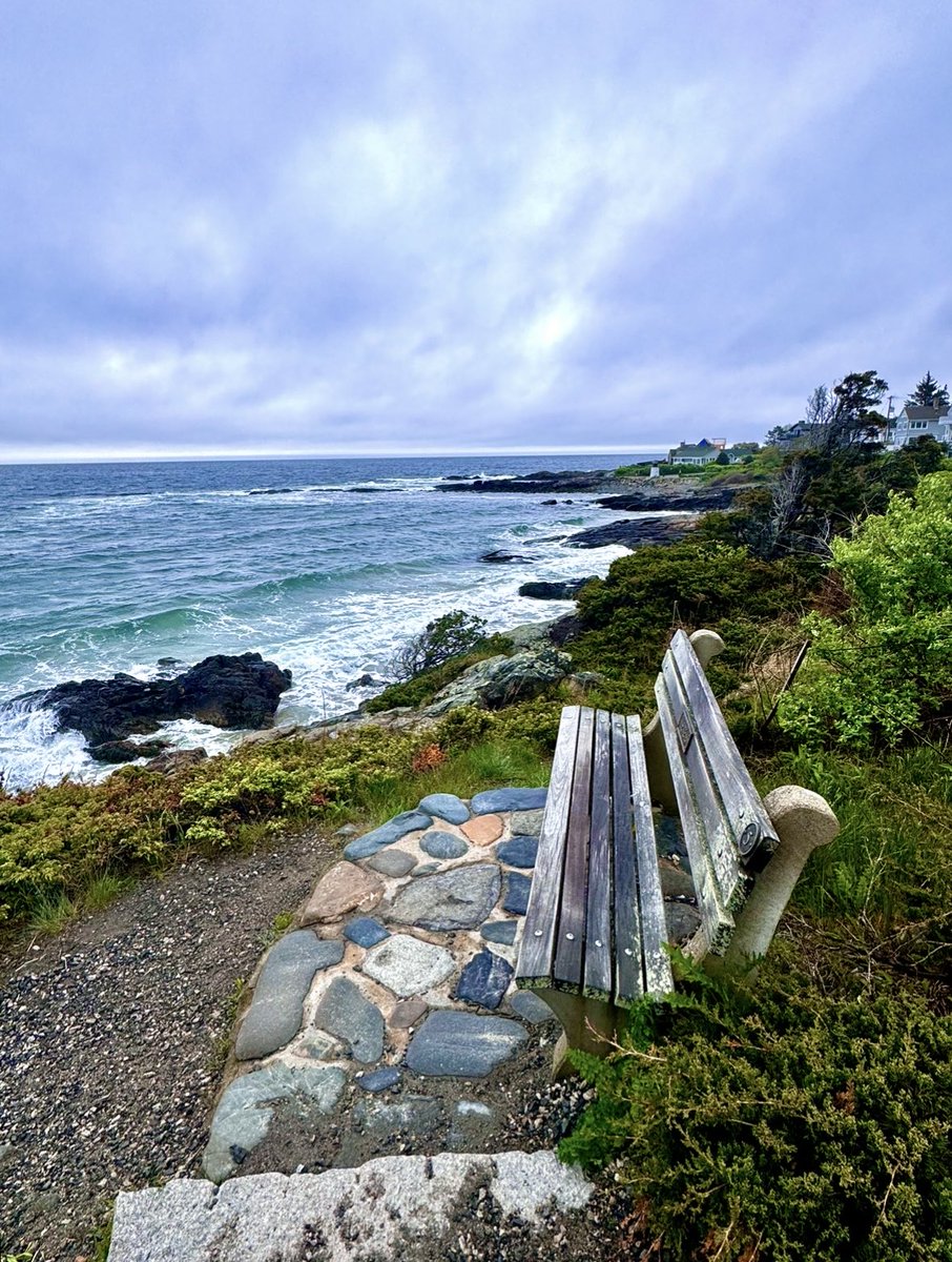 #Grey #skies enhance the #rugged #beauty of the #MarginalWay in #Ogunquit #ME this #morning #NewEngland