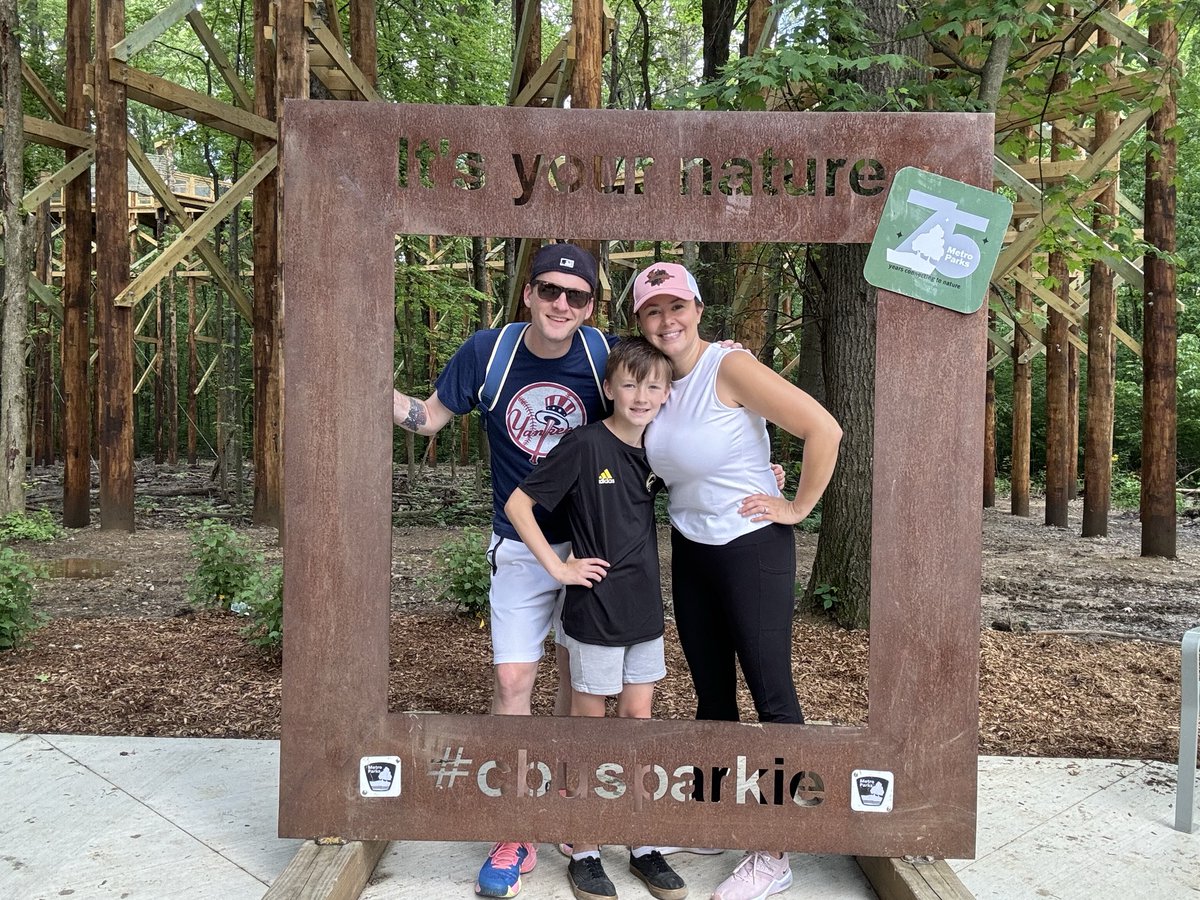 Oh...now you're just showing off, @CbusMetroParks. The new #canopywalk at #BlacklickWoods #MetroPark is something else! Amazing views and lots to do with the whole family! #cbusparkie #OhioTheHeartOfItAll