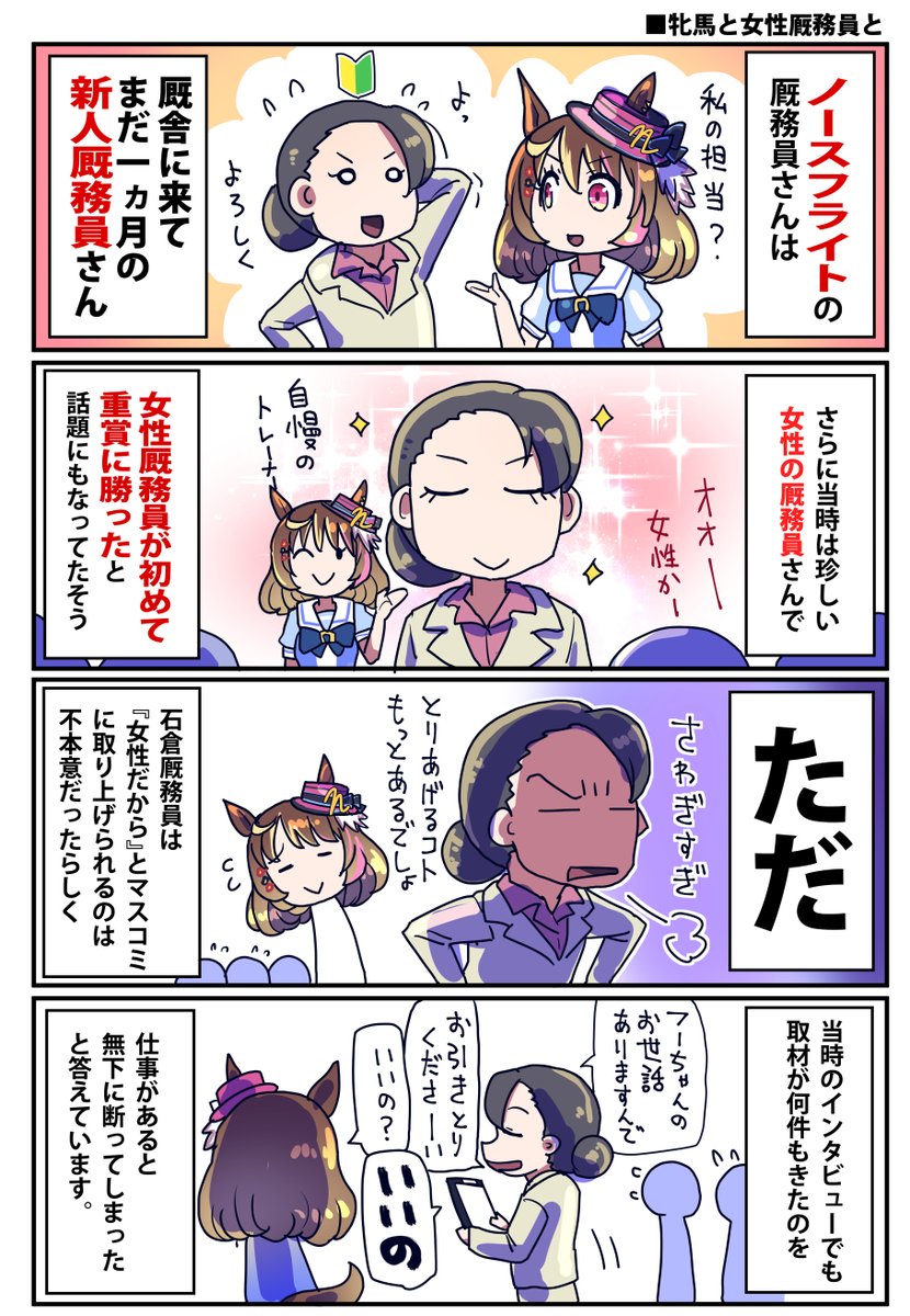 ノースフライトの厩務員さんのお話(1/2)  #ウマ娘