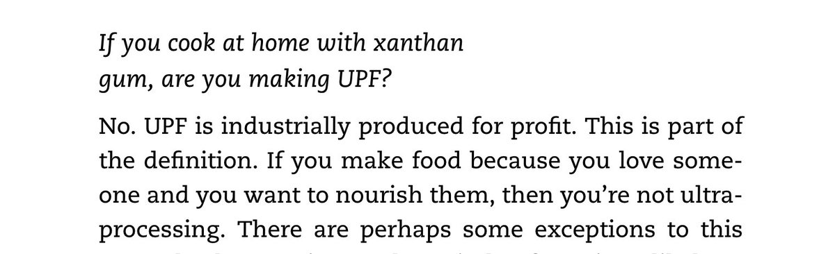 Van Tulleken’s definition of ultra-processed is getting even more ridiculous. But also more revealing. (From the FAQs in the paperback edition of his book.)