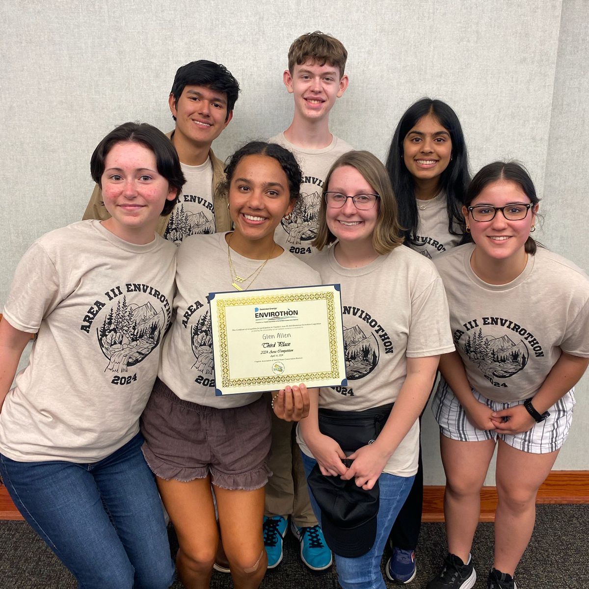 Henrico Schools (@henricoschools) on Twitter photo Congratulations to the Envirothon teams from Varina High School, led by Jill Rich, and Glen Allen High School, led by Andrew Hall, for advancing to the state competition on May 19-20! 🌿
   
Best of luck! You can learn more about the competition at vaswcd.org/envirothon/. Congratulations to the Envirothon teams from Varina High School, led by Jill Rich, and Glen Allen High School, led by Andrew Hall, for advancing to the state competition on May 19-20! 🌿
   
Best of luck! You can learn more about the competition at vaswcd.org/envirothon/.