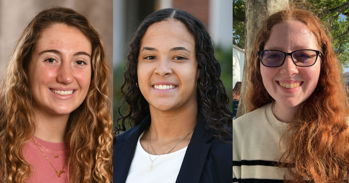 Three SU seniors are recipients of the 2024-25 U.S. Fulbright Student Award! 🌟🌍 Ashlynn Burrows will teach in the Czech Republic, Madison Cuthbert will research in Greece, and Naomi Perry will study in France. Congrats to these incredible scholars: bit.ly/4bjdYFA