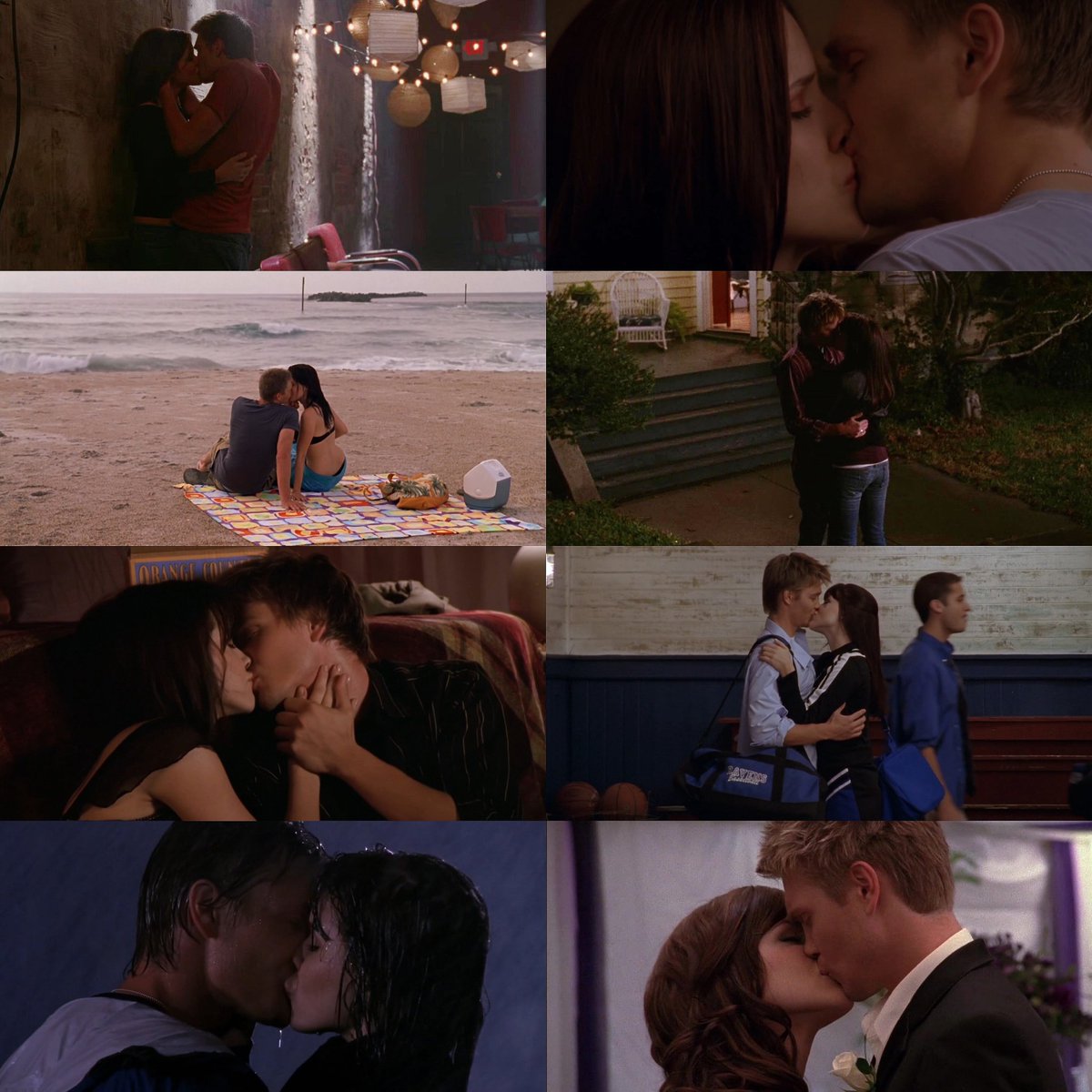 Brucas most memorable kisses.