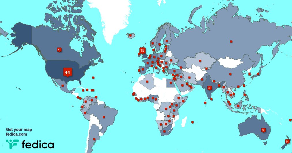 Special thank you to my 3 new followers from USA, and more last week. fedica.com/!nikki_tolich