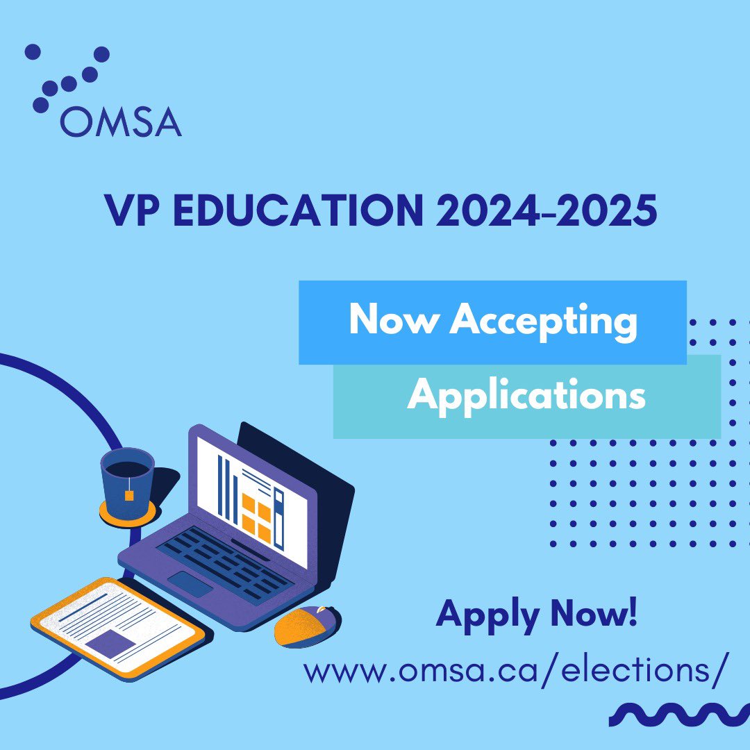 Nominations are open for VP Education! Check out our website for more details.