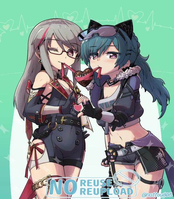skebでリクエスト頂いたコスプレした真理さんと音緒。ご依頼感謝&一部描き忘れによる再納品すみませんでした…! 