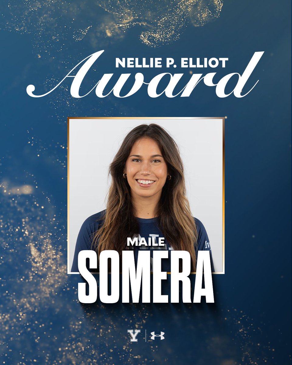 Somera Recipient of Nellie Pratt Elliot Award as Top Female Athlete 🔗 | tinyurl.com/bd76xs8b #ThisIsYale