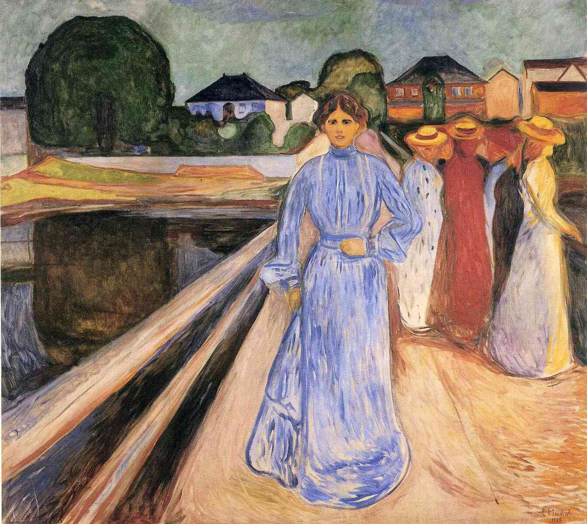 Women on the Bridge, 1902 linktr.ee/munch_artbot